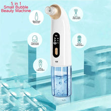 Load image into Gallery viewer, Electric Small Bubble Blackhead Remover USB Water Cycle Pore Acne Pimple Removal Vacuum Suction Facial Nose Cleaner Tool
