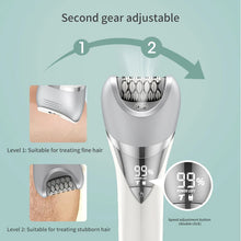 Load image into Gallery viewer, Razor for Women 7 in 1 Painless Wet &amp; Dry Women Shaver for Arm Underarm Bikini Legs Replaceable Heads USB Charging
