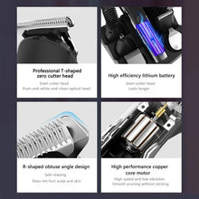 Load image into Gallery viewer, 6 in 1  Professional Hair Clipper Facia Body Nose Trimmer Washable IPX7 Electric Hair Cutting Beard Haircutter Machine
