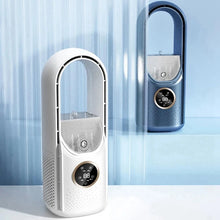 Load image into Gallery viewer, Portable USB Air Cooler Leafless Electric Fan 6 Speed Silent Timer Air Conditioner Cooling Fan Humidifier Conditioning Fan

