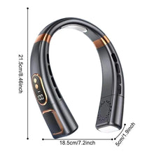 Load image into Gallery viewer, Portable Hanging Neck Fan 4000 MAh Battery Below 40 DB Rechargeable Outdoor Home Camping Mini Fan  Brushless Motor Neckband Fan
