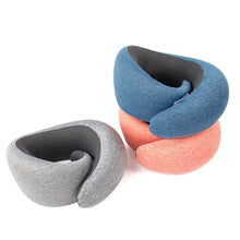 Load image into Gallery viewer, U-shaped Portable Auto Headrest Pillow Adjustable Traveling Sleeping Airplane Pillow Travel Car Neck Memory Foam Pillow Long Lasting
