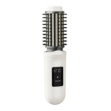 Load image into Gallery viewer, Cordless Hair Curling Iron Brush USB Rechargeable Travel Heated Round Brush 3-in-1 Electric Hair Curling Wand Styling Tools
