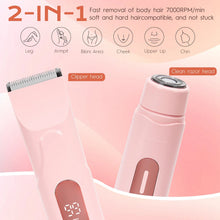Load image into Gallery viewer, LCD Screen Hair Removal Device: Dual Waterproof Heads, Full Body Pain-Free Trimming for Women
