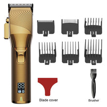 Load image into Gallery viewer, Men's Barber Clipper Hair Clipper Set Cordless Hair Clipper Beard Trimmer Haircut Beauty Rechargeable Shaver

