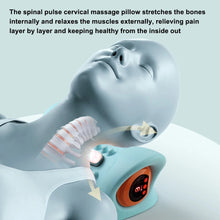 Load image into Gallery viewer, Electric Neck Massager Cervical Pillow EMS Traction Pulse Heating Vibration Massage Spine Support Muscle Relaxation Relieve Pain
