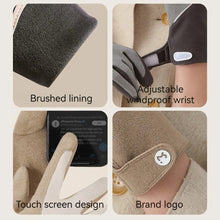 Load image into Gallery viewer, Cycling Warm Gloves Women Winter Skiing Bicycle Outdoor Sport Plush Mittens Soft Skin-friendly Windproof Waterproof Touchable
