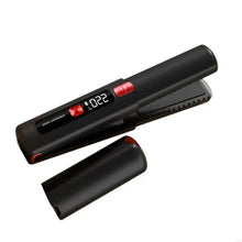 Load image into Gallery viewer, 2 In 1 Hair Straightener And Curler Wireless Charging Ionic Frizz Control LCD Digital Display Lightweight Portable ABS
