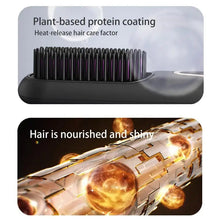 Load image into Gallery viewer, Heating Smoothing Brush Styling Straightening Smoothing Comb Hair Straightener Heat Pressing Combs For Women Girls Family
