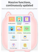 Load image into Gallery viewer, Mini Printer Thermal Photo Label Memo Study Notes Self-adhesive Label Wrong Question With USB Cable Bluetooth Multiple Fonts BT
