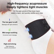 Load image into Gallery viewer, Electric Heating Waist Massage Belt Back Support Warm Hot Compress Physiotherapy Waist Electric Abdominal Massager
