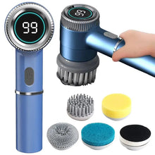 Load image into Gallery viewer, Electric Spinning Brush Handheld Electric Spin Scrubber USB Charging With 5 Replaceable Brush Heads For Tiles Glass
