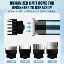 Load image into Gallery viewer, Hair Trimmer for Men Rechargeable Hair Clippers Beard Trimmer Home Haircut Kit Cordless Barber Grooming Sets Waterproof Trimmer
