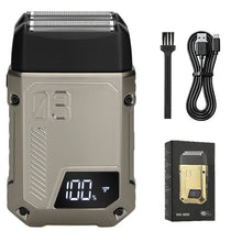 Load image into Gallery viewer, Reciprocating double leaf net shaver electric shaver  full body waterproof  household whitening device  beard knife
