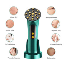 Load image into Gallery viewer, EMS Facial Massager LED Light Anti Aging Wrinkle Facial Beauty Apparatus Massager Face Lifting Tightening Skin Care Machine
