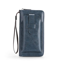 Load image into Gallery viewer, Cowhide Long Wallets Fashion Large Capacity Soft Leather Coin Purse Multifunction Zipper Phone Clutch Bag Male Men
