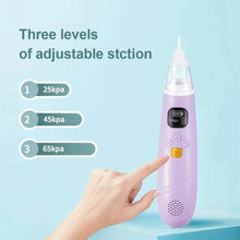 Load image into Gallery viewer, Baby Nose Cleaner Silicond Adjustable Suction Electric Child Nasal Aspirator Health Safety Convenient Low Noise 3 Suction Heads
