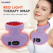 Load image into Gallery viewer, Red Light Therapy Face Mask Neck Chest Skin Care Light 660NM+850NM Infrared Therapy Light 72 Red LED Bulbs USB-powered
