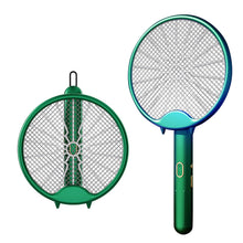 Load image into Gallery viewer, USB Electric Fly Swatters Foldable UV Light Electric Flies Shocker Rotatable 800mAh Rechargeable Pest Control for Outdoor Indoor
