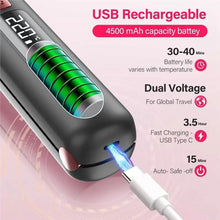 Load image into Gallery viewer, USB Rechargeable Cordless Hair Straightener And Curler 2 In 1, 4500Mah Battery, 10S Fast Heating
