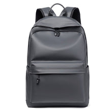 Load image into Gallery viewer, Backpack For Men PU Leather High Quality Business Travel Bag Solid Color Rucksack Unisex Simple Bagpack Holds 15.6 Inches Laptop
