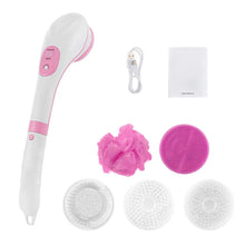 Load image into Gallery viewer, Electric Bath Shower Brush Handheld Massage Body Brush Back Clean Long Handle Spa Exfoliation Clean Scrub Bath Brushes
