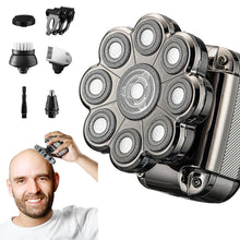 Load image into Gallery viewer, 9D Head Shaver for Bald Men Electric Shavers Rechargeable Head Razor IPX7 Waterproof Rotary Shaver with LED Display
