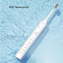 Load image into Gallery viewer, Ultrasonic Sonic Electric Toothbrush Rechargeable for Adults 6Mode Automatic Tooth Brush Teeth Whitening with 4 Replacement Head
