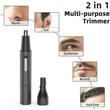 Load image into Gallery viewer, Multifunctional Electric Nose Ear Hair Trimmer for Men Painless Rechargeable Sideburns Eyebrows Beard 3 in 1 Hair Clipper Shaver
