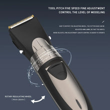 Load image into Gallery viewer, Men's Professional Oil Head Hair Clipper Hair Salon Household Adjustable Blade Head Electric Hair Trimmer
