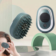 Load image into Gallery viewer, Electric Scalp Massager Portable Compact Relaxation Essential Oil Hair Fluid Comb Head Massager Scalp Applicator Comb for Travel
