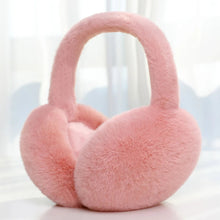 Load image into Gallery viewer, Soft Plush Ear Warmer Winter Warm Earmuffs Solid Color  Ear Cover Outdoor Cold Protection Ear-Muffs Folding Earflap Fashion
