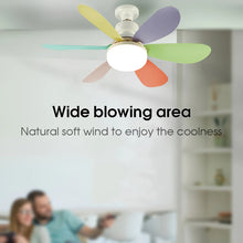 Load image into Gallery viewer, 40W Ceiling Fan Light LED E27 With Remote Control Dimming Suitable For Living Room Bedroom Kitchen And Home Use, 85-265V
