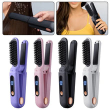 Load image into Gallery viewer, Hair Straightening Comb 2 In 1 Digital 3 Temperature Adjustable Hair Flat Iron For Women Female
