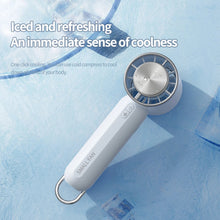Load image into Gallery viewer, Compress Air Cooling Fan Mini Handheld Fan 2000mAh USB Rechargeable Electric Fan Outdoor Handy Bladeless Turbo Fan
