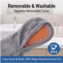 Load image into Gallery viewer, 3 Heat Settings Heated Eye Mask, Rechargeable Warm Compress Sleep Mask with Removable Washable Cover, Cordless Travel Eye Care
