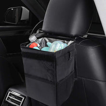 Load image into Gallery viewer, Car Trash Can With Lid Car Trash Bag Hanging With Storage Pockets Collapsible And Portable Car Garbage Bin

