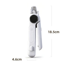 Load image into Gallery viewer, 2-in-1 Dog Cat Nail tool Ultra Quiet with Splash Guard Dog Cat Nail Trimmer LED Light Electric Pet Nail Clipper
