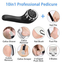 Load image into Gallery viewer, Electric Callus Remover for Feet Rechargeable Waterproof Foot Scrubber with Vacuum Electronic Foot File Pedicure Set with Head
