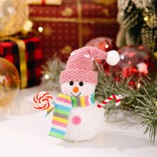 Load image into Gallery viewer, LED Light Christmas Snowman Lights Glowing Feature Top Hat Design Snowman LED Lights Handmade Christmas Snowman Decoration
