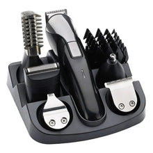 Load image into Gallery viewer, 1 Set Hair Trimmer Razor Set 8 in 1 Waterproof Beard Trimmer Men Cordless Electric Razor Nose Body Hair Clipper Grooming Set

