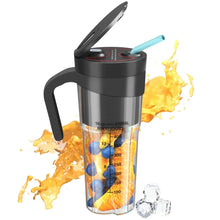Load image into Gallery viewer, Portable Fruit Juicer 6 Sharp Blades Rechargeable Personal Multifunctional Handheld Mini Blender Cup for Shakes and Smooth

