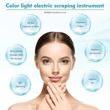 Load image into Gallery viewer, Ems V Face Gua Sha Machine Blue Red Light Face Lifting Firming Thin Beauty Device Desalination Fine Lines Jaw Line Massager
