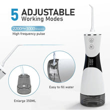 Load image into Gallery viewer, Oral Irrigator Protable Water Flosser for Teeth Whitening Dental Water Jet Pick Mouth Washing Machine Pulse Cleaner Waterproof

