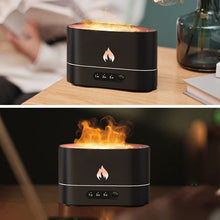 Load image into Gallery viewer, 180ML Air Humidifier Essential Oil Diffuser Aromatherapy Ultrasonic Mist Maker Simulation Flame Lamp USB for Living Room Yoga

