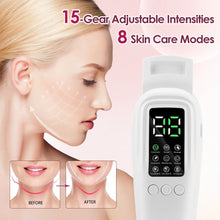 Load image into Gallery viewer, 15 Gears EMS Face Lifting Machine Microcurrent Double Chin Remover Facial Massager Slimming Firming V-Face Lift Device
