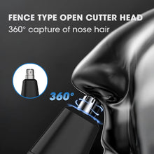 Load image into Gallery viewer, Rotary Blade nose Trimmer Waterproof Shaver Machine IPX5 Waterproof Electric Eyebrow Nose Hair Trimmer For Men
