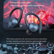 Load image into Gallery viewer, TWS Bluetooth 5.0 Headphones Wireless Stereo Earphones Sports Wireless Earbuds Ear Hook Waterproof Headset with Mic
