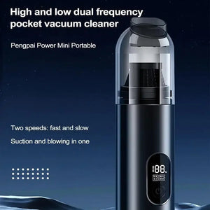 Car Vacuum Cleaner Digital Display Portable Mini Handheld Wireless Dust Catcher Cyclone Suction Car Home