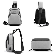 Load image into Gallery viewer, Business Crossbody Bags For Men Multi-function Waterproof Bag Male Large Capacity Laptop Chest Bags Portable Travel Unisex Bag
